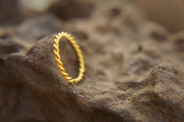22k gold braided ring//22k braided ring//artisan 22k gold ring//braided ring//special engagement ring//handmade gold ring