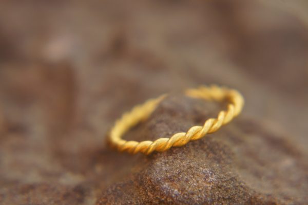 22k gold braided ring//22k braided ring//artisan 22k gold ring//braided ring//special engagement ring//handmade gold ring