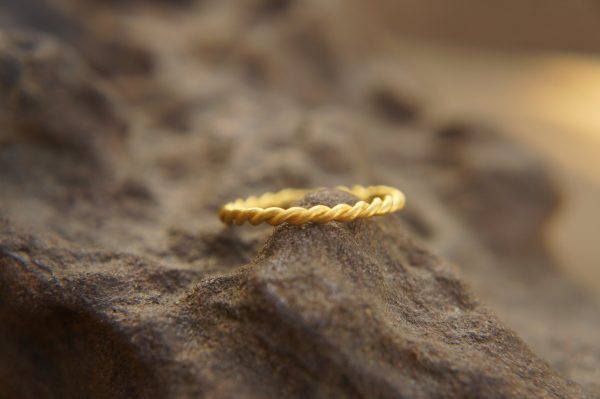 22k gold braided ring//22k braided ring//artisan 22k gold ring//braided ring//special engagement ring//handmade gold ring