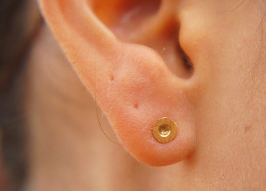 22K Gold Dotted Studs 3-8 mm Tiny Earrings - Handcrafted Earrings- Minimalist Jewelry- Wedding Earrings-mother day gift - solid gold