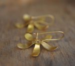 24k gold earrings//blue sapphire Earrings//Gold dangle earrings//gold long earrings//gold dangle earring//24k dangle earrings//gold dangle
