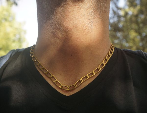 24k gold links necklace//24k handmade links necklace//gold artisan chain//24k gold chain necklace//artisan gold necklace