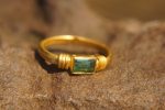 24k gold indicolite blue ring//artisan indicolite blue tourmaline ring//indicolite 24k ring//24k gold ring//24k gold hand made ring
