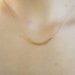 24k gold beaded necklace//24k gold necklace//long beaded necklace//24k necklace//artisan chic necklace//everyday gold necklace