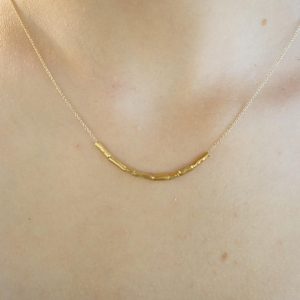 24k gold beaded necklace//24k gold necklace//long beaded necklace//24k necklace//artisan chic necklace//everyday gold necklace
