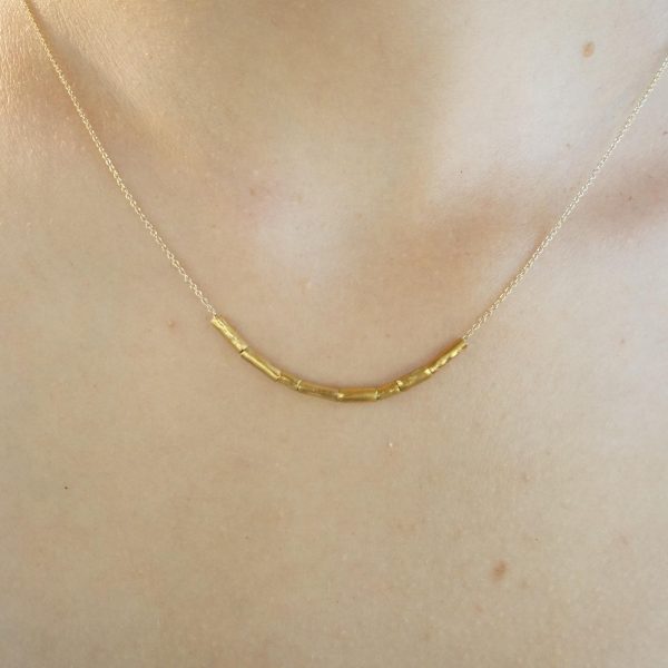 24k gold beaded necklace//24k gold necklace//long beaded necklace//24k necklace//artisan chic necklace//everyday gold necklace