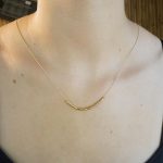 24k gold beaded necklace//24k gold necklace//long beaded necklace//24k necklace//artisan chic necklace//everyday gold necklace