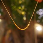 24k gold beaded necklace//24k gold necklace//long beaded necklace//24k necklace//artisan chic necklace//everyday gold necklace