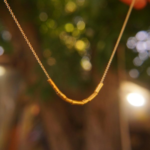 24k gold beaded necklace//24k gold necklace//long beaded necklace//24k necklace//artisan chic necklace//everyday gold necklace