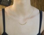 24k gold beaded necklace//24k gold necklace//long beaded necklace//24k necklace//artisan chic necklace//everyday gold necklace