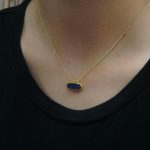 24k gold blue lapis Pendant//Gold lapis Pendant//lapis gold chain//lapis pendant//24k gold pendant//artisan 24k gold lapis pendant