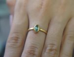 24k Paraiba blue tourmaline ring//24k unique ring//24k gold blue tourmaline ring//artisan tourmaline ring//gold tourmaline ring