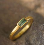 paraiba tourmaline ring//blue color gold ring//24k gold ring//gold tourmaline ring//24k gold gem ring//gold artisan engagement ring