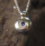 oval 14k white gold//14k gold blue tourmaline pendant//14k white gold pendant//blue Paraiba tourmaline pendant//14k blue tourmaline white