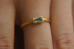 paraiba tourmaline ring//blue color gold ring//24k gold ring//gold tourmaline ring//24k gold gem ring//gold artisan engagement ring