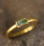 paraiba tourmaline ring//blue color gold ring//24k gold ring//gold tourmaline ring//24k gold gem ring//gold artisan engagement ring