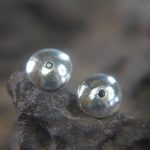 round 14k white gold//14k gold sapphire earrings//14k gold stud earrings//14k gold earrings//sapphire blue earrings//round sapphire earring