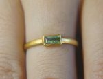 paraiba tourmaline ring//blue color gold ring//24k gold ring//gold tourmaline ring//24k gold gem ring//gold artisan engagement ring