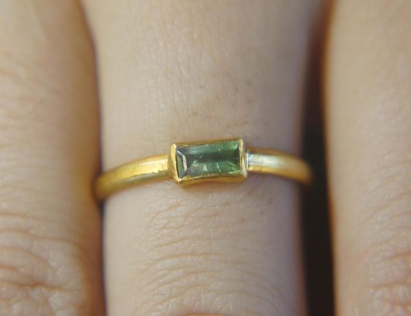 paraiba tourmaline ring//blue color gold ring//24k gold ring//gold tourmaline ring//24k gold gem ring//gold artisan engagement ring