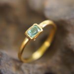 paraiba tourmaline ring//blue color gold ring//24k gold ring//gold tourmaline ring//24k gold gem ring//gold artisan engagement ring
