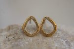 22k gold drop//cubic diamond Studs//gold Earrings//rough diamonds//gold stud earrings//22k gold earrings//raw diamonds gold drop earrings