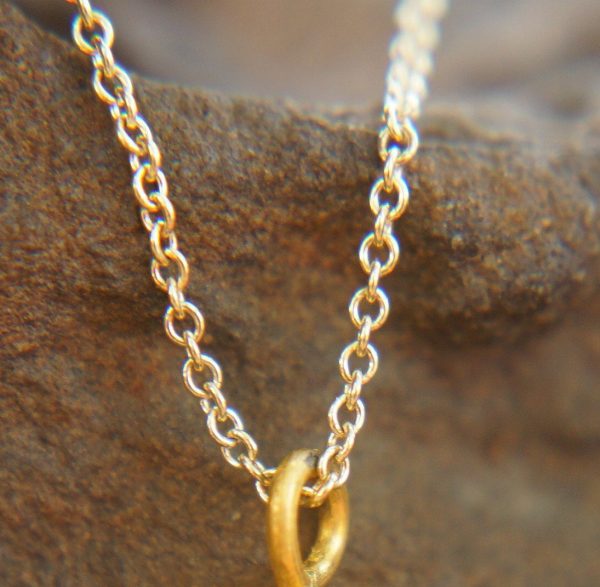 14k gold rolo type chain 16-18"