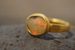 opal gold ring//artisan opal ring//opal 22k gold ring//opal engagement ring//22k gold ring//opal gold ring//22k gold ring//big opal ring