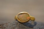 opal gold ring//artisan opal ring//opal 22k gold ring//opal engagement ring//22k gold ring//opal gold ring//22k gold ring//big opal ring