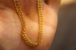 22k curb bracelet//gold curbed bracelet//22k chain bracelet//women gold bracelet//handmade curb gold bracelet//artisan gold 22k bracelet