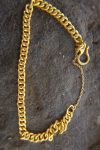 22k curb bracelet//gold curbed bracelet//22k chain bracelet//women gold bracelet//handmade curb gold bracelet//artisan gold 22k bracelet