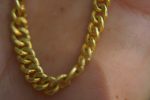 22k curb bracelet//gold curbed bracelet//22k chain bracelet//women gold bracelet//handmade curb gold bracelet//artisan gold 22k bracelet
