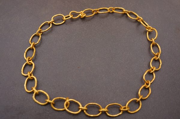 22k gold links necklace//22k handmade links necklace//gold artisan chain//22k gold chain necklace//artisan gold necklace