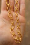 22k gold links necklace//22k handmade links necklace//gold artisan chain//22k gold chain necklace//artisan gold necklace