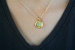 solid 24k Paraiba tourmaline gold pendant//gold tourmaline pendant//artisan gold handmade//24k gold pendant//Paraiba tourmaline pendant