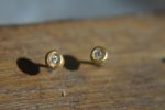 24k diamond studs